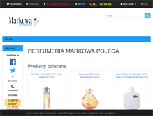 Tablet Screenshot of markowaperfumeria.pl